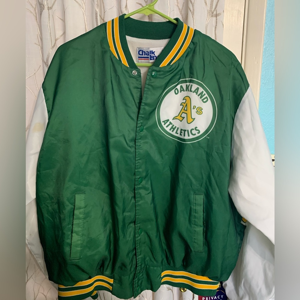 Vintage Oakland Athletics Chalkline Jacket